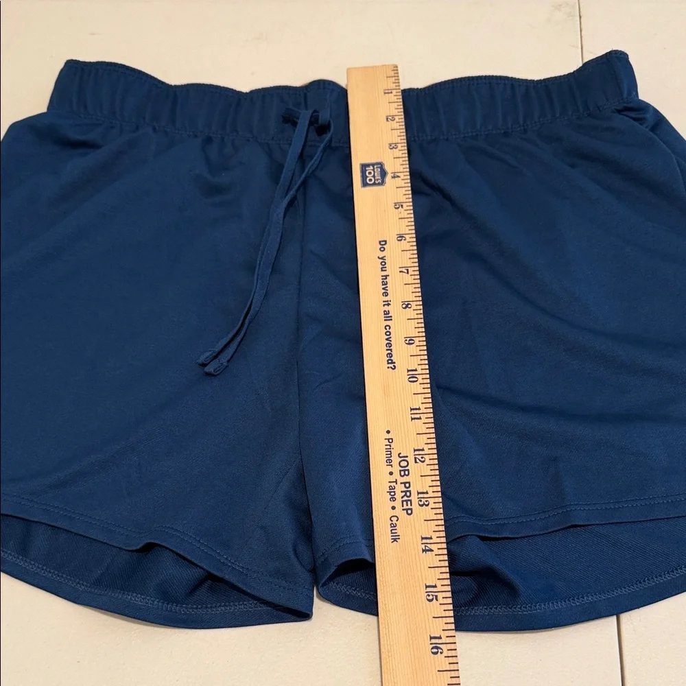 NWT Nike Pro Dri-Fit Women Sporty Navy Athletic Shorts Drawstring waistband M - Picture 6 of 10